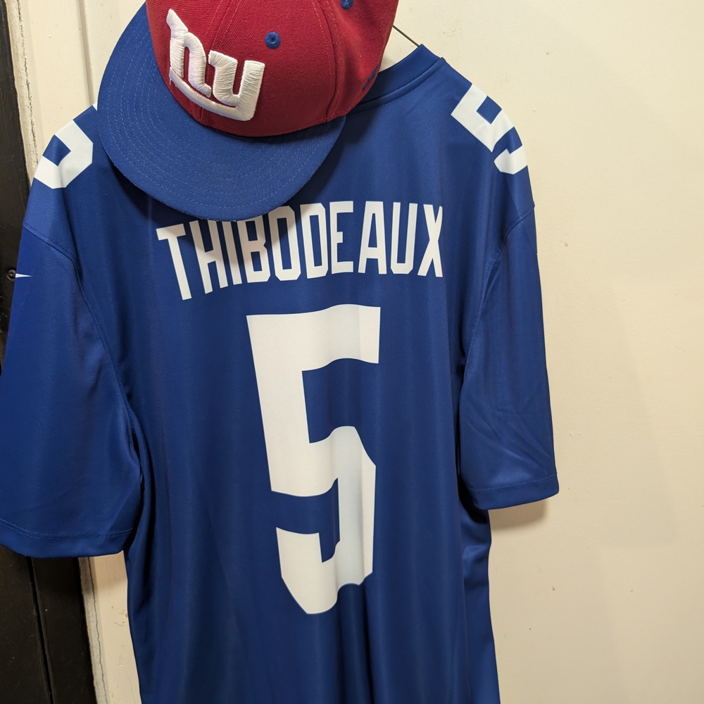 Thibodeaux Blue Football Jersey with Matching Cap